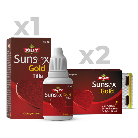 Jolly Gold Vitality Capsules & Oil (2x6 Capsules + 15ml Oil)