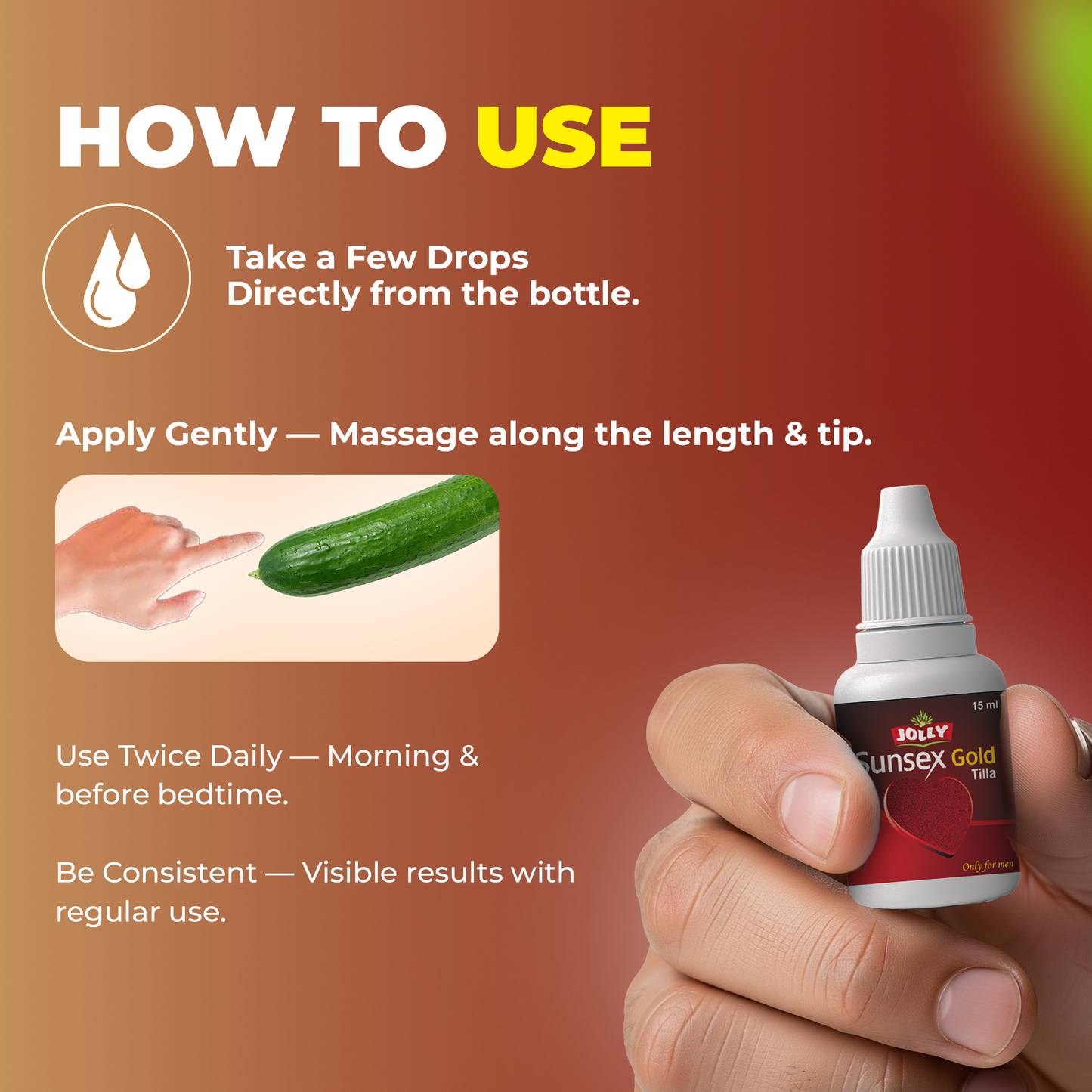 Jolly Sunsex Gold Tilla Oil- 15ml