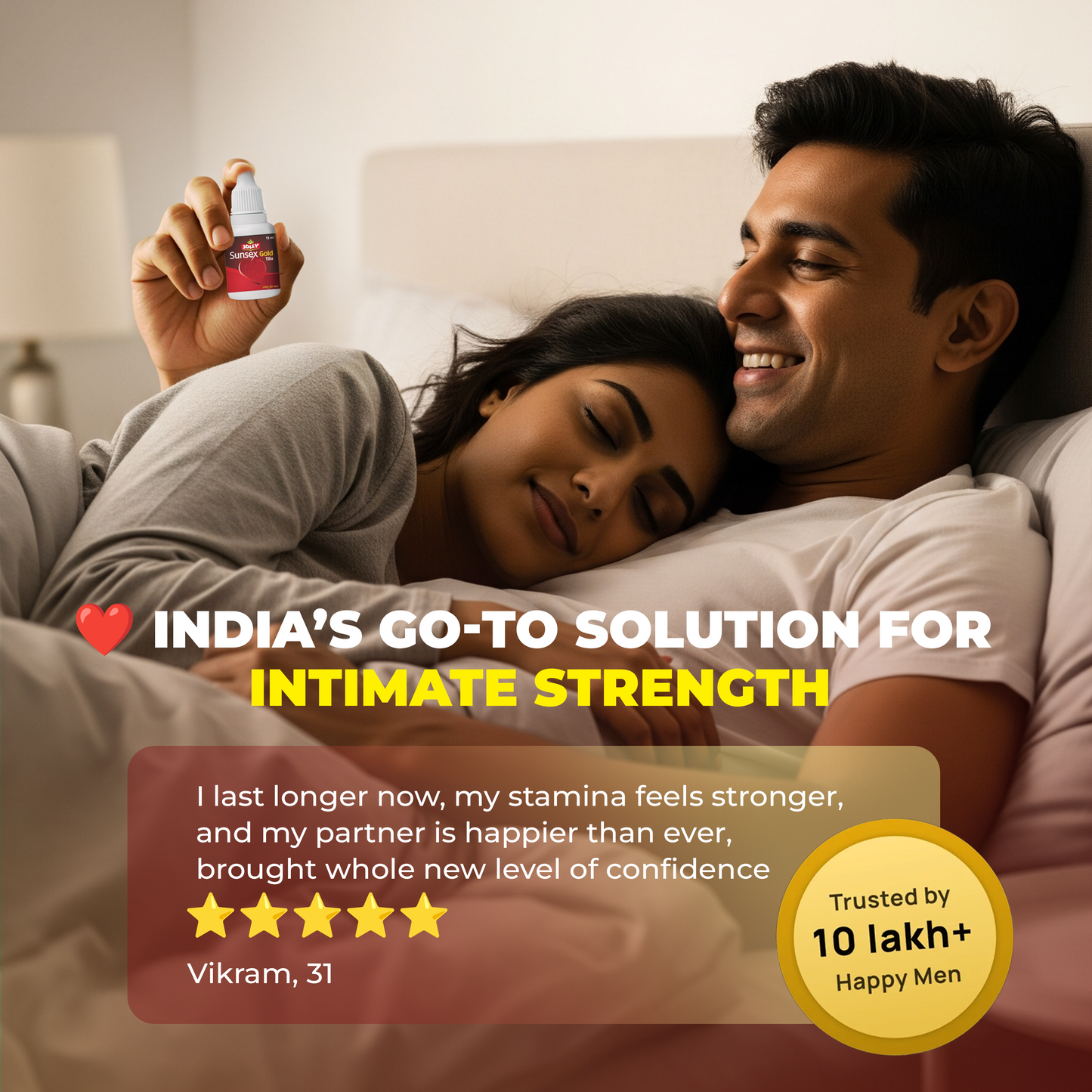 Jolly Gold Vitality Capsules & Herbal Oil Combo (8x6 Capsules + 15ml Oil)