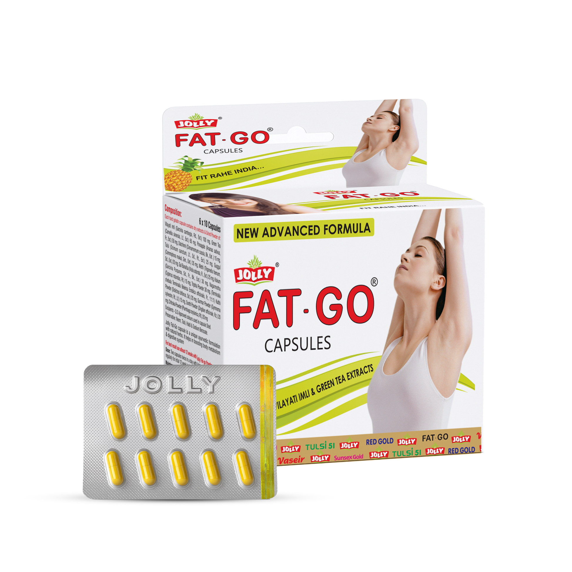 Jolly Fat Go Slimming Capsules - 60 Capsules Image 1