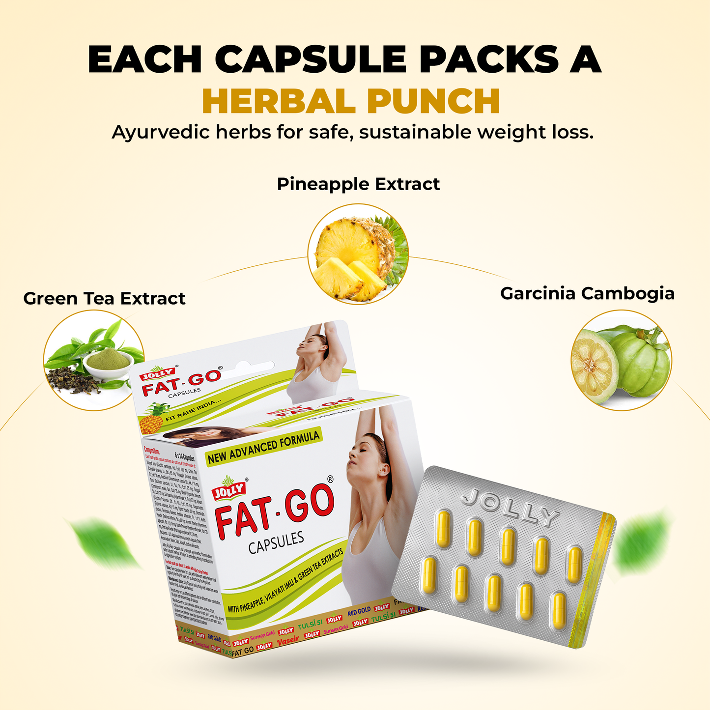 Jolly Fat Go Slimming Capsules - 60 Capsules Image 2