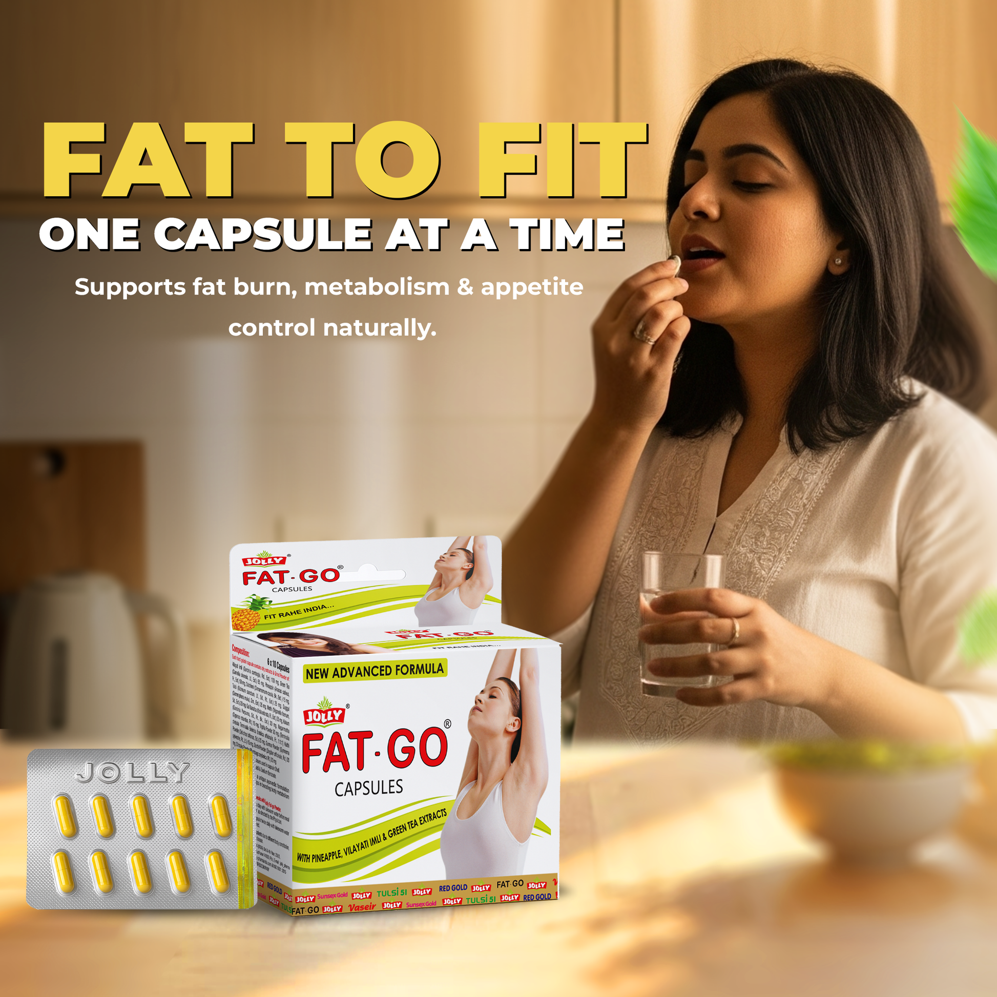 Jolly Fat Go Slimming Capsules - 60 Capsules Image 3