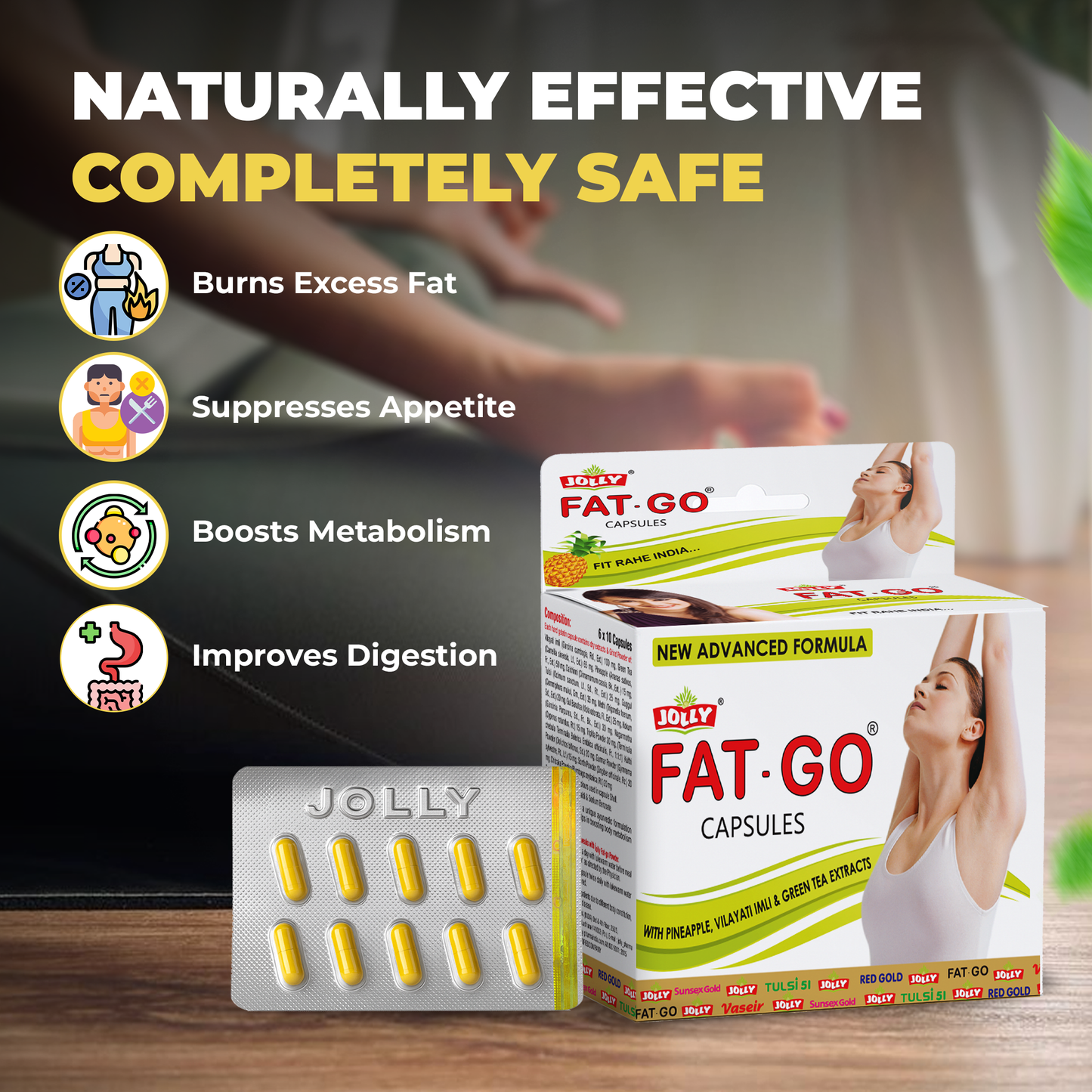 Jolly Fat Go Slimming Capsules - 60 Capsules Image 4