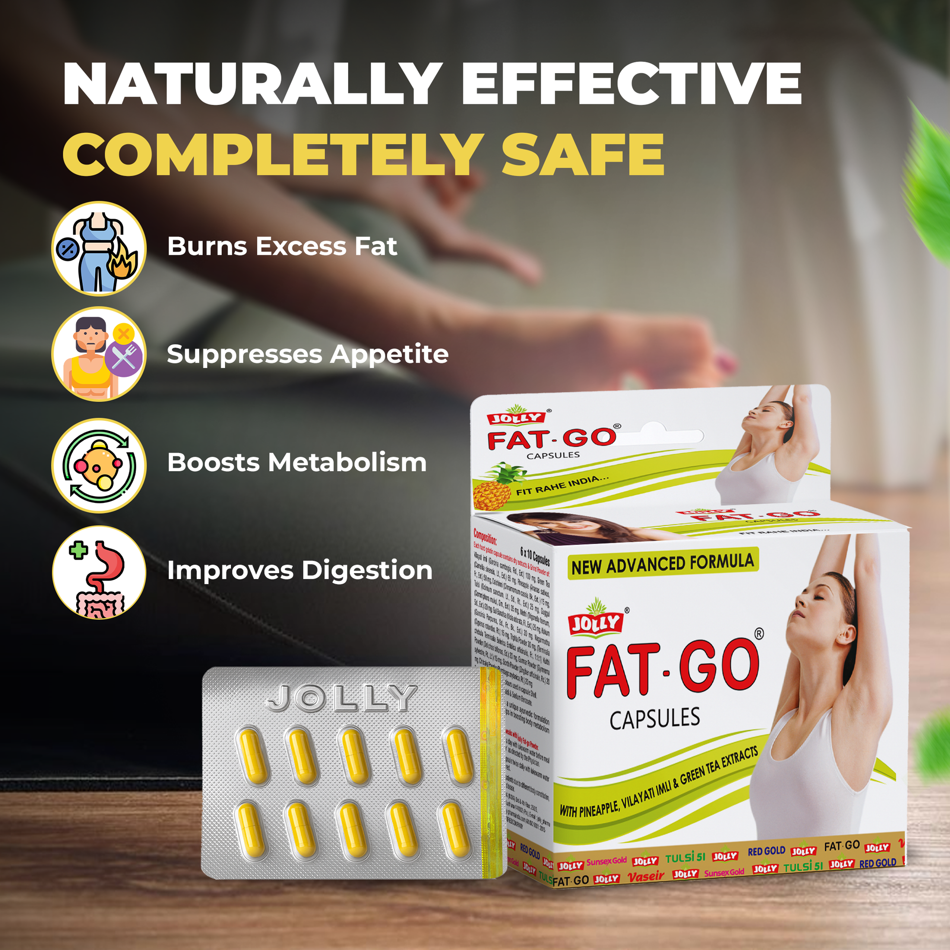 Jolly Fat Go Slimming Capsules - 60 Capsules Image 4