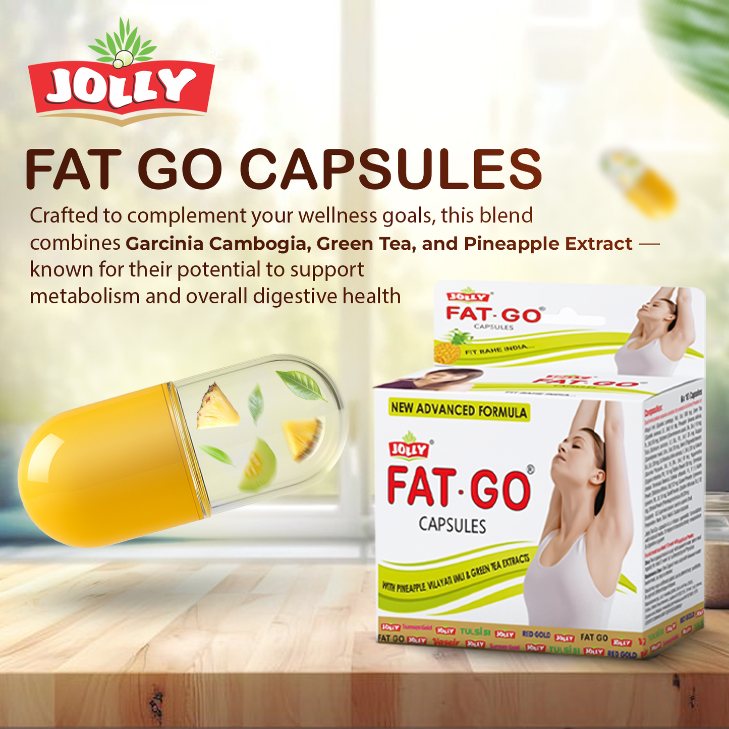 Jolly Fat Go Slimming Capsules - 60 Capsules Image 6