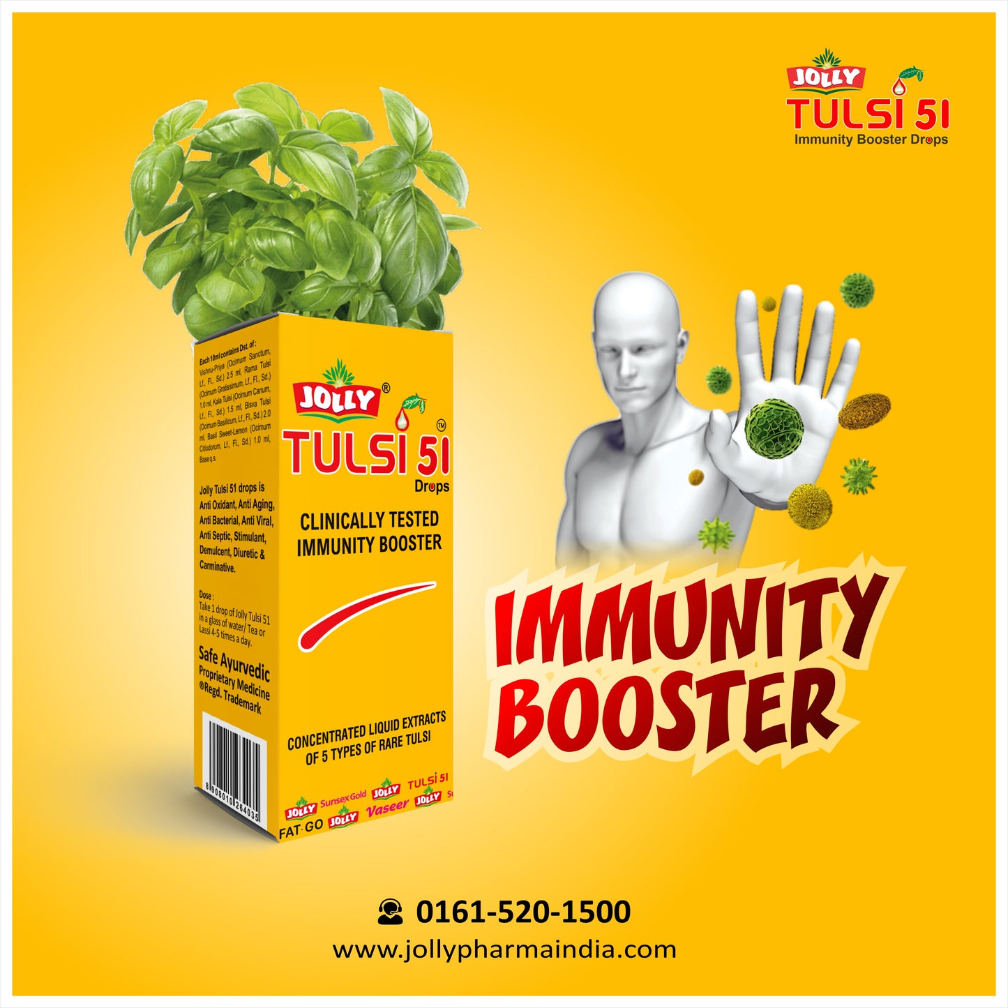Jolly Tulsi 51 Drops – 30ml Image 2