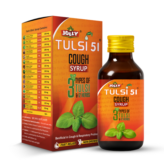 Jolly Tulsi 51 Cough Syrup – 100ml