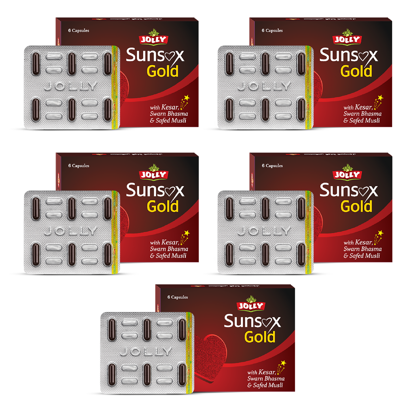 Jolly Gold Vitality Capsules (15 day trial pack 2x6 Capsules )