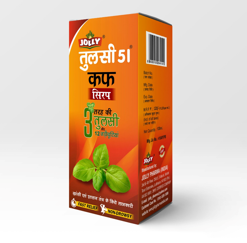 Jolly Tulsi 51 Cough Syrup