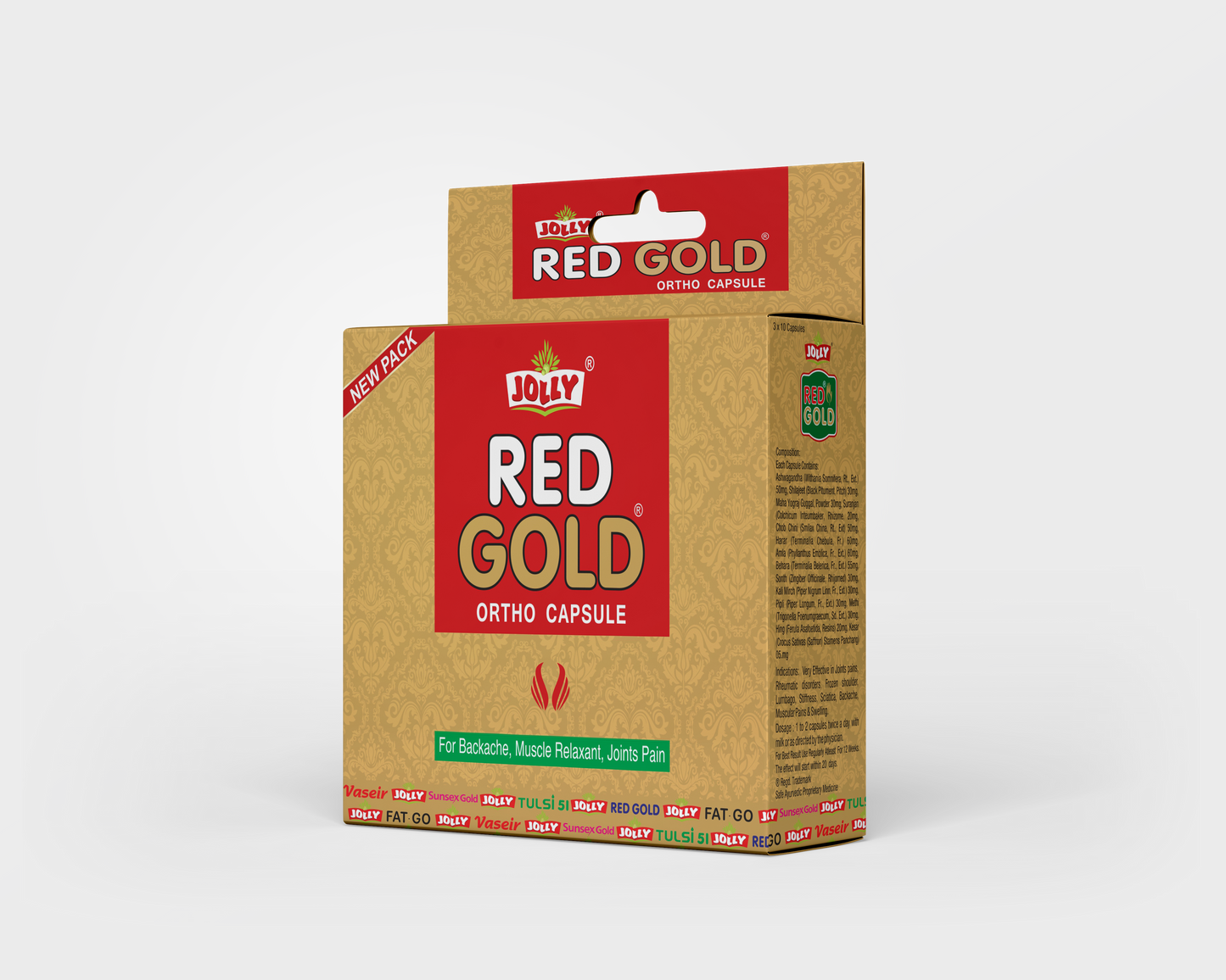 Jolly Red Gold Ortho Capsules - BUY THREE GET ONE FREE!