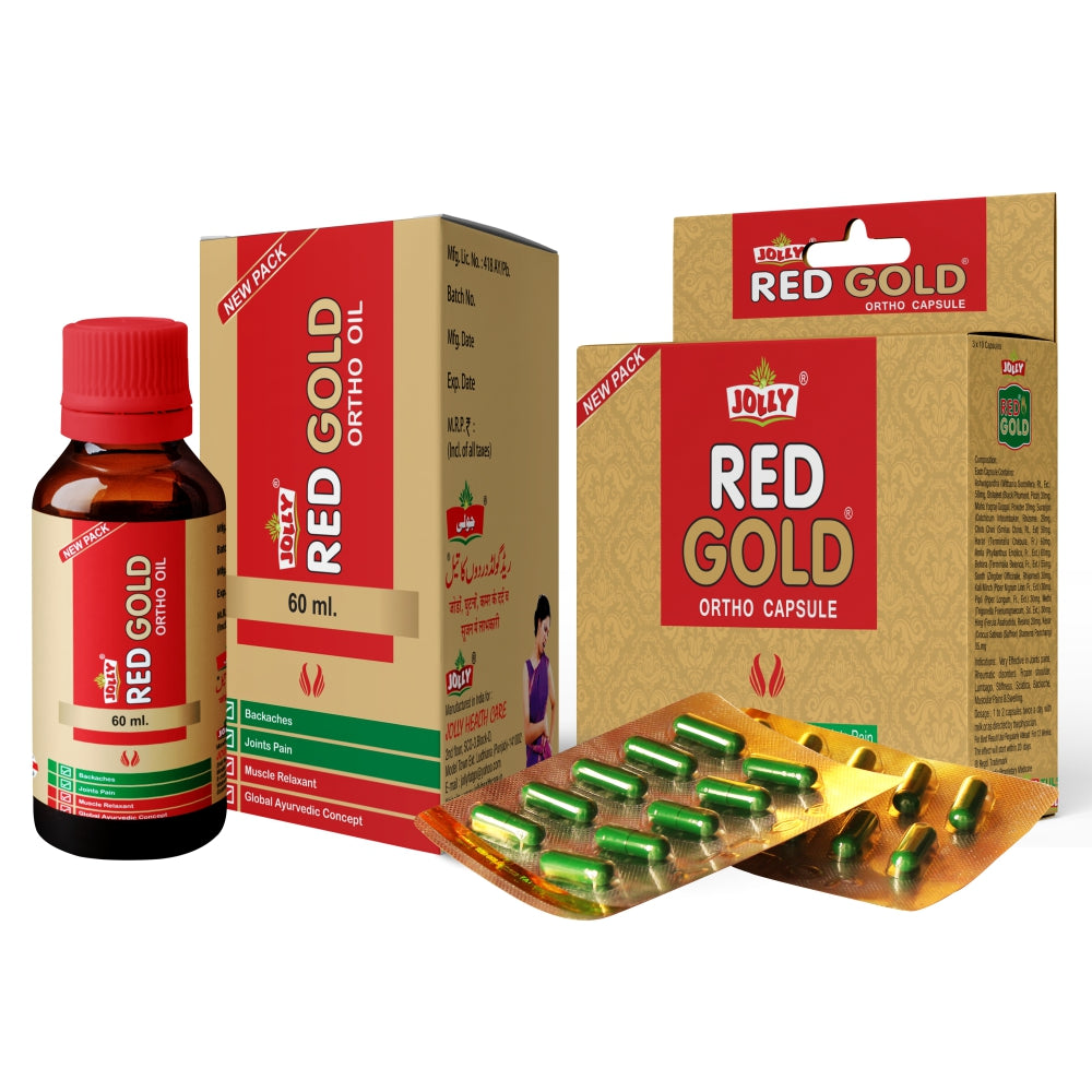 Jolly Red Gold Capsule And Oil Combo Pack Image 1