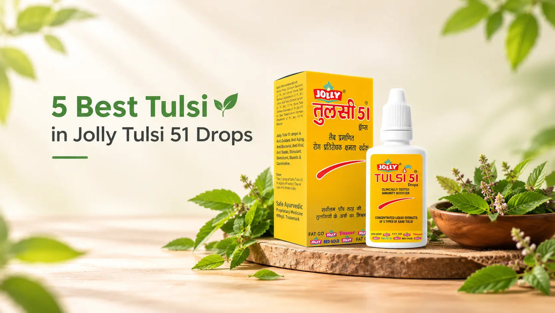 Jolly Tulsi 51 Drops: 5 Types of Tulsi for Daily Wellness and Immunity