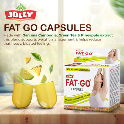 Jolly Fat Go Slimming Capsule and Green Tea (120 Capsule and 24 Sachet Green Tea)