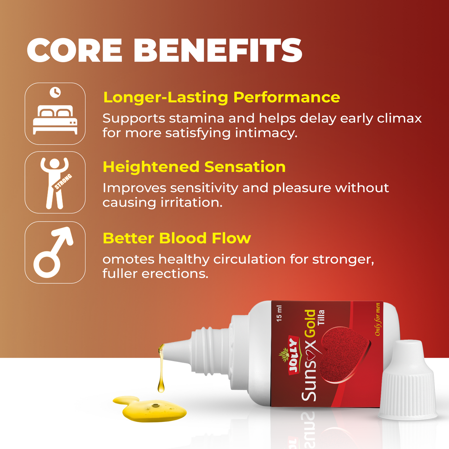 Jolly Gold Vitality Capsules & Oil (2x6 Capsules + 15ml Oil)