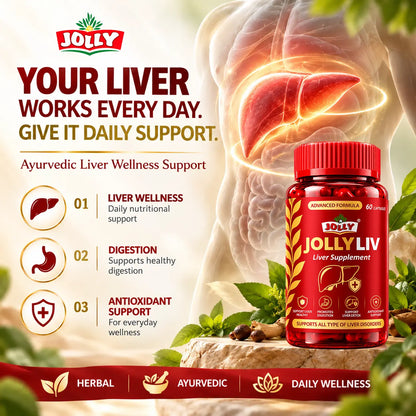 JOLLY LIV Liver Medicine – Ayurvedic Liver Support Capsules