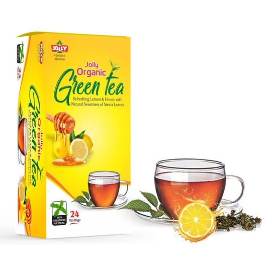 Jolly Organic Green Tea with Lemon, Honey & Stevia 