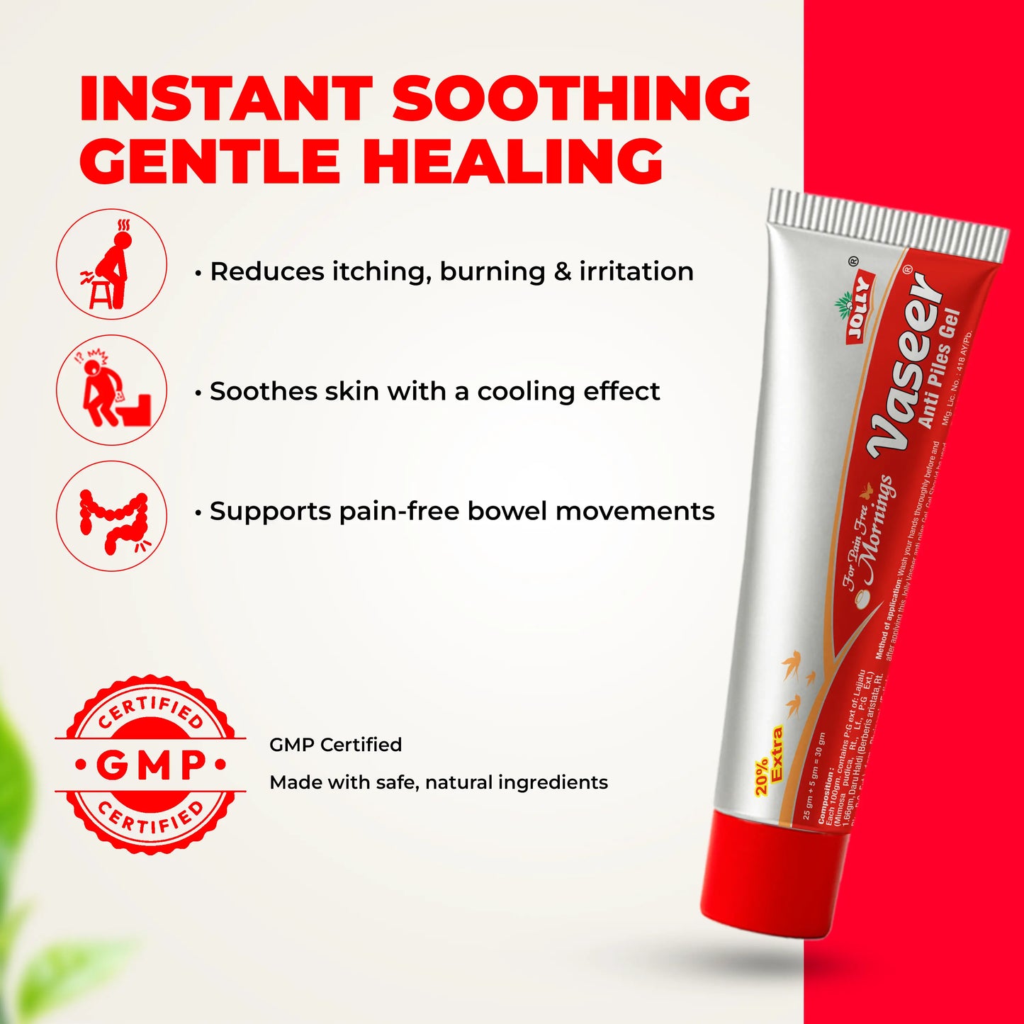 instant soothing gentle healing