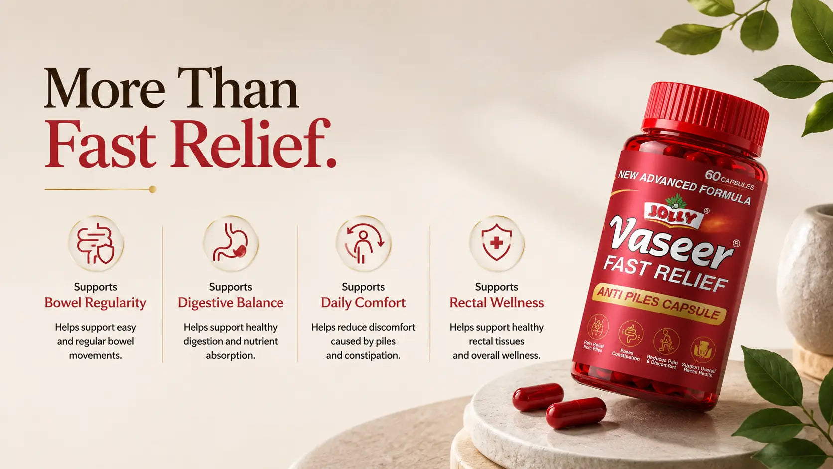 more than fast relief capsule