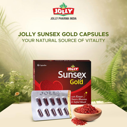 JOLLY SUNSEX GOLD CAPSULE Pack of 1 (6 Capsules)