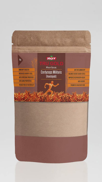 Tru Gold Herbss Cordyceps Militaris (Keedajadi) 15g