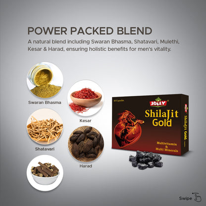 Jolly Shilajit Gold Capsules - Pack of 10 Capsules