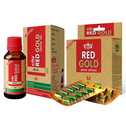 JOLLY RED GOLD CAPSULE AND OIL (30-Capsule and 60ml Oil)