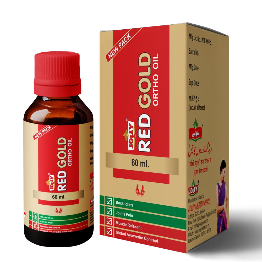 JOLLY RED GOLD CAPSULE AND OIL (30-Capsule and 60ml Oil)